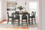 Caitbrook Counter Height Dining Table and Bar Stools (Set of 7) - D388-423