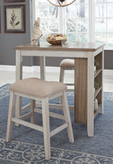 Skempton Counter Height Dining Table and Bar Stools (Set of 3) - D394-113