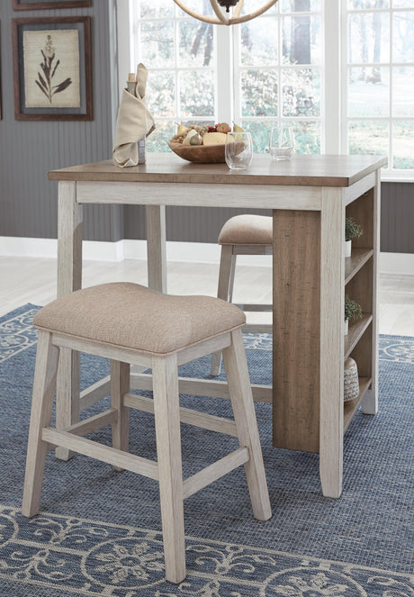 Skempton Counter Height Dining Table and Bar Stools (Set of 3) - D394-113