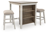 Skempton Counter Height Dining Table and Bar Stools (Set of 3) - D394-113