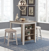 Skempton Counter Height Dining Table and Bar Stools (Set of 3) - D394-113