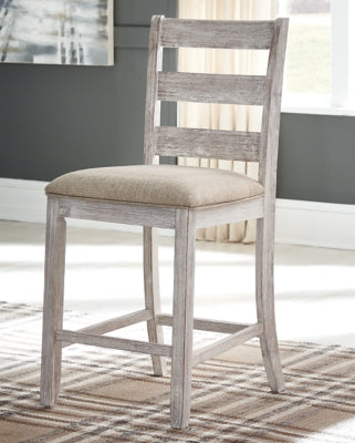 Skempton Counter Height Dining Table and 6 Barstools - D394D8