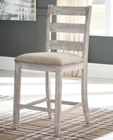 Skempton Counter Height Dining Table and 6 Barstools - D394D8
