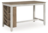 Skempton Counter Height Dining Table and 4 Barstools - D394D2