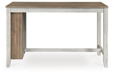 Skempton Counter Height Dining Table and 6 Barstools - D394D8