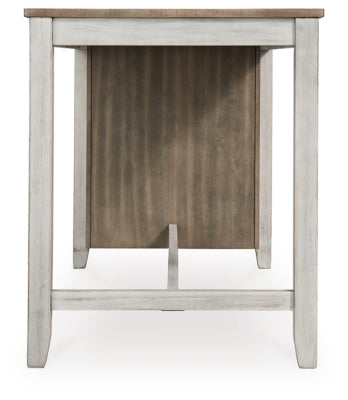 Skempton Counter Height Dining Table and 6 Barstools - D394D8