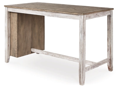 Skempton Counter Height Dining Table and 6 Barstools - D394D8