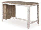 Skempton Counter Height Dining Table and 6 Barstools - D394D8