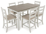 Skempton Counter Height Dining Table and Bar Stools (Set of 7) - D394-423