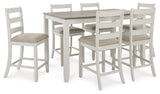 Skempton Counter Height Dining Table and Bar Stools (Set of 7) - D394-423