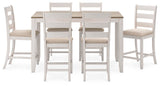 Skempton Counter Height Dining Table and Bar Stools (Set of 7) - D394-423