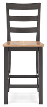 Gesthaven Counter Height Dining Table and 2 Barstools - D396D3