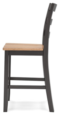Gesthaven Counter Height Dining Table and 2 Barstools - D396D3