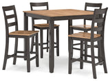 Gesthaven Counter Height Dining Table and 4 Barstools (Set of 5) - D396-223