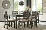 Rokane Dining Table and Chairs (Set of 7) - D397-425