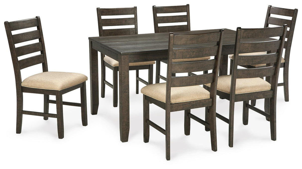 Rokane Dining Table and Chairs (Set of 7) - D397-425