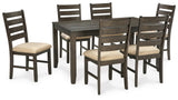 Rokane Dining Table and Chairs (Set of 7) - D397-425