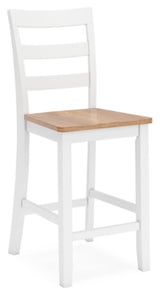 Gesthaven Counter Height Dining Table and 4 Barstools - D398D2