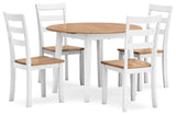 Gesthaven Dining Table and 4 Chairs - D398D1