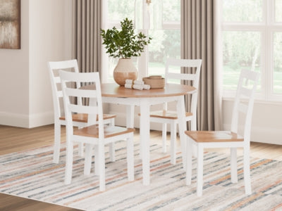 Gesthaven Dining Table and 4 Chairs - D398D1
