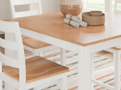 Gesthaven Counter Height Dining Table and 4 Barstools (Set of 5) - D398-223