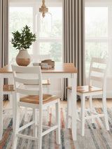 Gesthaven Counter Height Dining Table and 4 Barstools (Set of 5) - D398-223