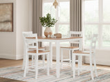 Gesthaven Counter Height Dining Table and 4 Barstools (Set of 5) - D398-223