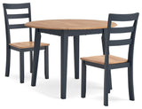 Gesthaven Dining Table and 2 Chairs - D399D4