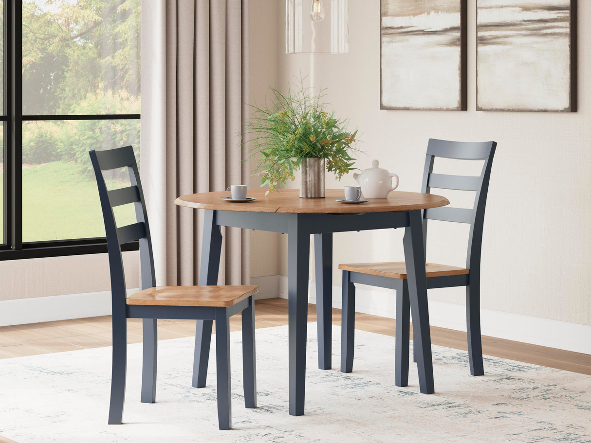 Gesthaven Dining Table and 2 Chairs - D399D4