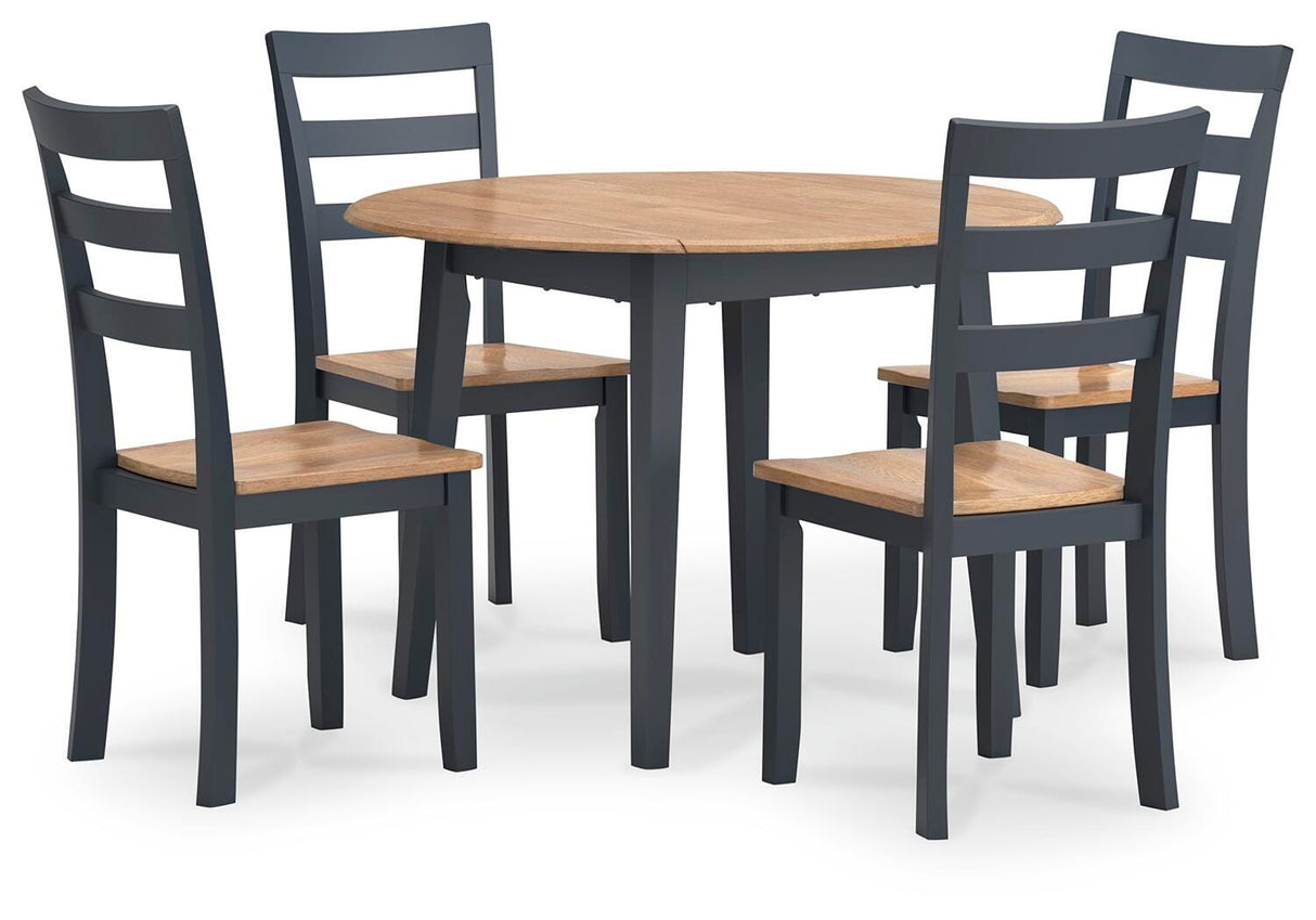 Gesthaven Dining Table and 4 Chairs - D399D1