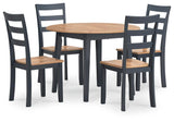 Gesthaven Dining Table and 4 Chairs - D399D1