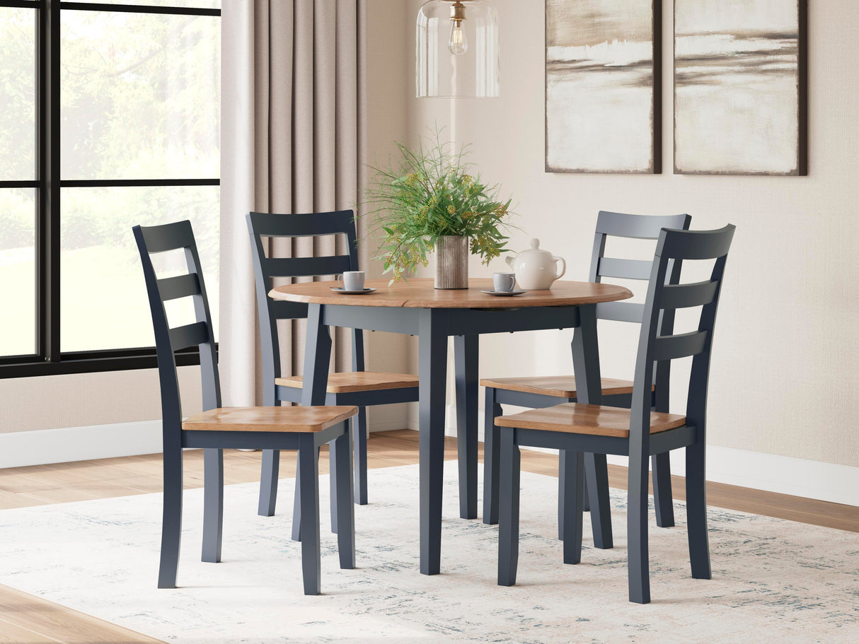 Gesthaven Dining Table and 4 Chairs - D399D1