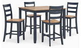 Gesthaven Counter Height Dining Table and 4 Barstools (Set of 5) - D399-223