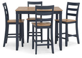Gesthaven Counter Height Dining Table and 4 Barstools (Set of 5) - D399-223