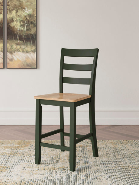 Gesthaven Counter Height Dining Table and 2 Barstools - D401D3