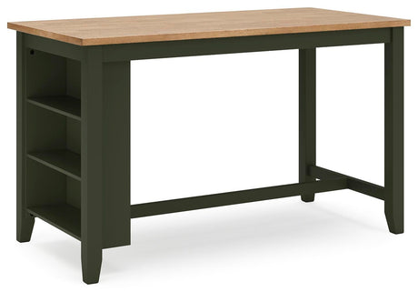 Gesthaven Counter Height Dining Table and 4 Barstools - D401D2