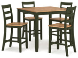 Gesthaven Counter Height Dining Table and 4 Barstools (Set of 5) - D401-223