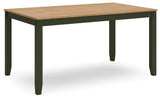 Gesthaven Dining Table with 4 Chairs and Bench (Set of 6) - D401-325