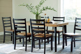 Blondon Dining Table and 6 Chairs (Set of 7) - D413-425