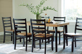 Blondon Dining Table and 6 Chairs (Set of 7) - D413-425