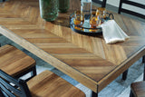 Blondon Dining Table and 6 Chairs (Set of 7) - D413-425