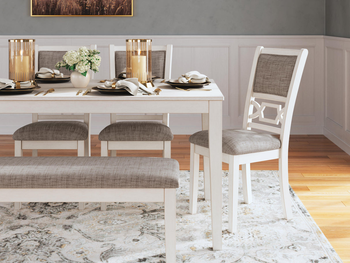 Erinberg Dining Table and 4 Chairs and Bench (Set of 6) - D423-325