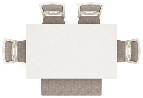 Erinberg Dining Table and 4 Chairs and Bench (Set of 6) - D423-325