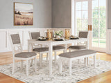 Erinberg Dining Table and 4 Chairs and Bench (Set of 6) - D423-325