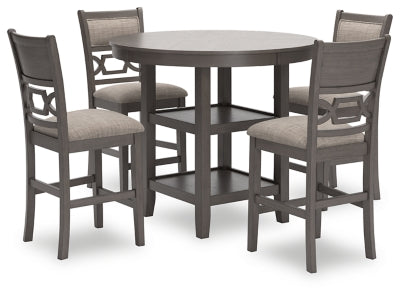 Wrenning Counter Height Dining Table and 4 Barstools (Set of 5) - D425-223