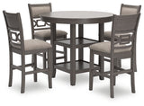 Wrenning Counter Height Dining Table and 4 Barstools (Set of 5) - D425-223