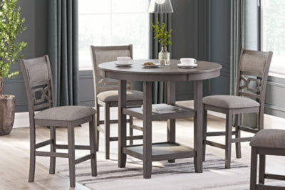 Wrenning Counter Height Dining Table and 4 Barstools (Set of 5) - D425-223