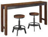 Torjin Counter Height Dining Table and 2 Barstools - D440D1