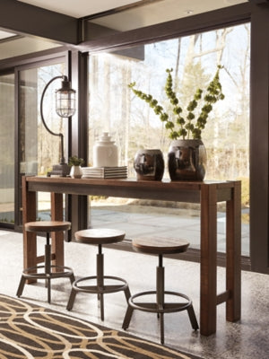 Torjin Counter Height Dining Table with 4 Barstools - D440D2