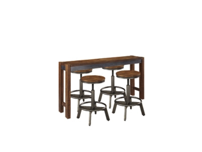 Torjin Counter Height Dining Table with 4 Barstools - D440D2